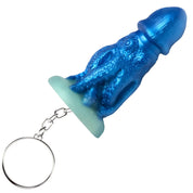 Cocktopus Keychain - Blue-Gag Gifts & Novelties-XR Brands Creature Cocks-Andy's Adult World