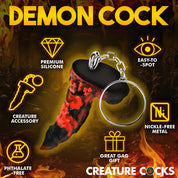 Fire Demon Keychain - Red/black-Party Supplies-XR Brands Creature Cocks-Andy's Adult World