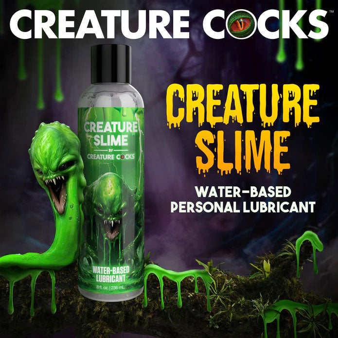 Creature Slime Water Based Lubricant 8oz-Lubricants Creams & Glides-XR Brands Creature Cocks-Andy's Adult World