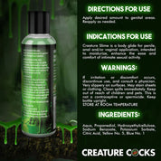 4oz Creature Slime Green Slime Water-Based - Lubricant-Lubricants Creams & Glides-XR Brands Creature Cocks-Andy's Adult World