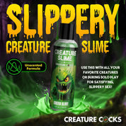 4oz Creature Slime Green Slime Water-Based - Lubricant-Lubricants Creams & Glides-XR Brands Creature Cocks-Andy's Adult World