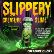 8oz Creature Slime Green Slime Water-Based - Lubricant-Lubricants Creams & Glides-XR Brands Creature Cocks-Andy's Adult World