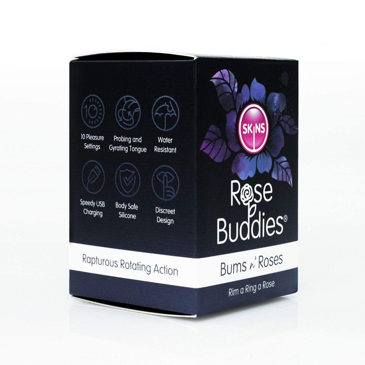 Skins Rose Buddies -the Bums N Rose - Black-Clit Stimulators-Creative Conceptions - Skins-Andy's Adult World