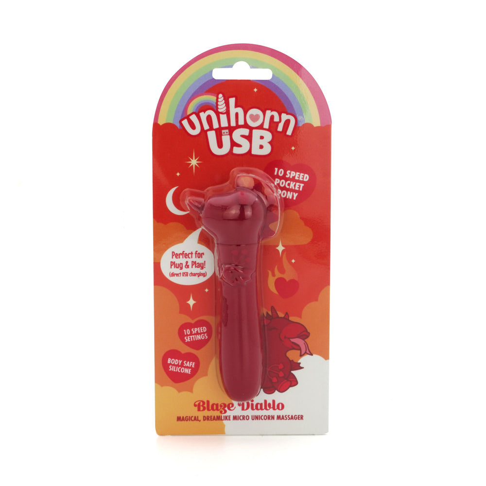 Unihorn USB Bullet - Blaze Diablo-Massagers-Creative Conceptions-Andy's Adult World