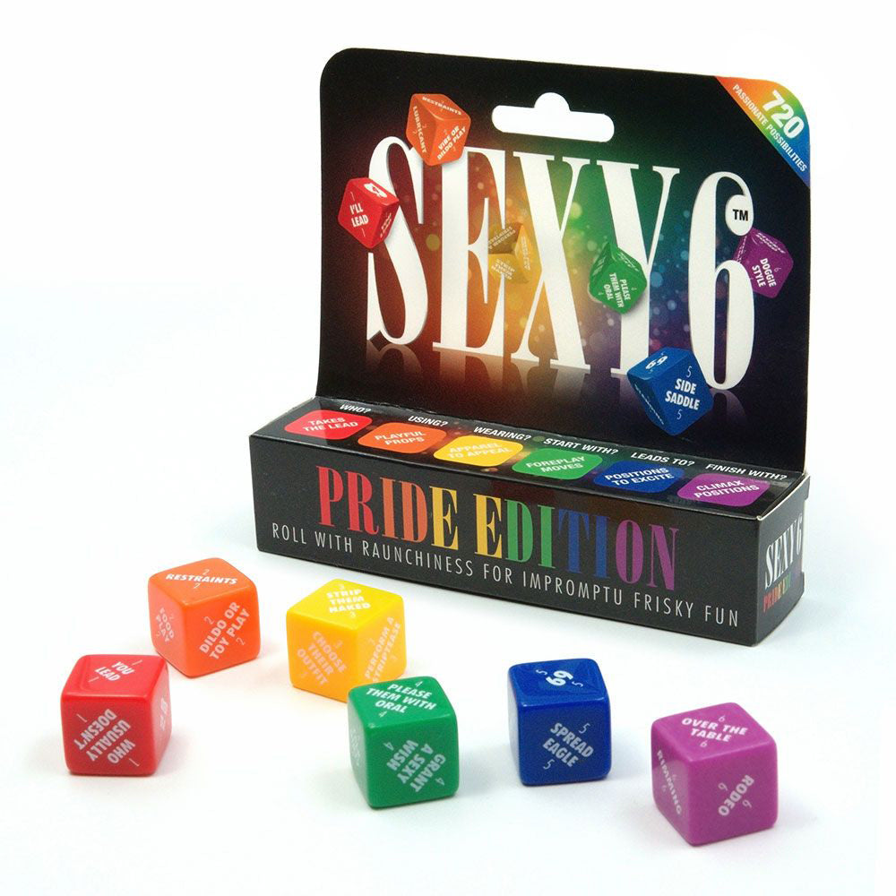 Sexy 6 Dice - Pride Edition-Games-Creative Conceptions-Andy's Adult World