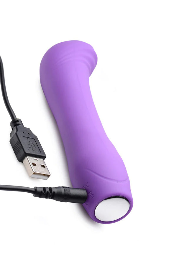5x G-Charm Moving G-Spot Bead Mini Vibe - Violet-Vibrators-Curve Toys-Andy's Adult World