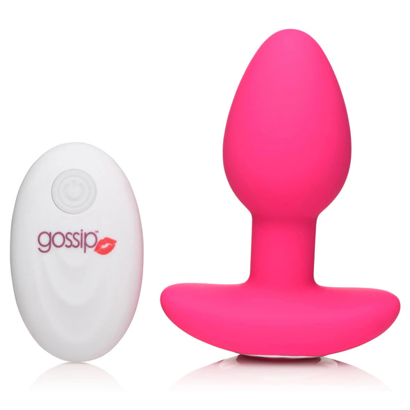 Gossip Pop Rocker 10x Vibrating Silicone Plug - Magenta-Anal Toys & Stimulators-Curve Toys-Andy's Adult World