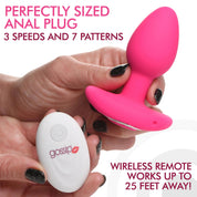 Gossip Pop Rocker 10x Vibrating Silicone Plug - Magenta-Anal Toys & Stimulators-Curve Toys-Andy's Adult World