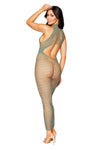 Bodystocking Gown - One Size - Sage-Lingerie & Sexy Apparel-Dreamgirl-Andy's Adult World