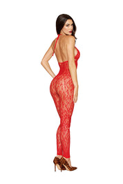 Rhinestone Bodystocking Dmnd - One Size - Poinsettia-Lingerie & Sexy Apparel-Dreamgirl-Andy's Adult World