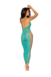 Bodystocking Gown Dmnd - One Size - Agate-Lingerie & Sexy Apparel-Dreamgirl-Andy's Adult World