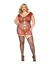 Garter Slip Dmnd - One Size Queen - Red-Lingerie & Sexy Apparel-Dreamgirl-Andy's Adult World