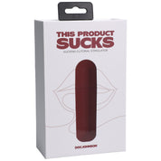 This Product Sucks - Sucking Clitoral Stimulator - Rechargeable - Red-Vibrators-Doc Johnson-Andy's Adult World