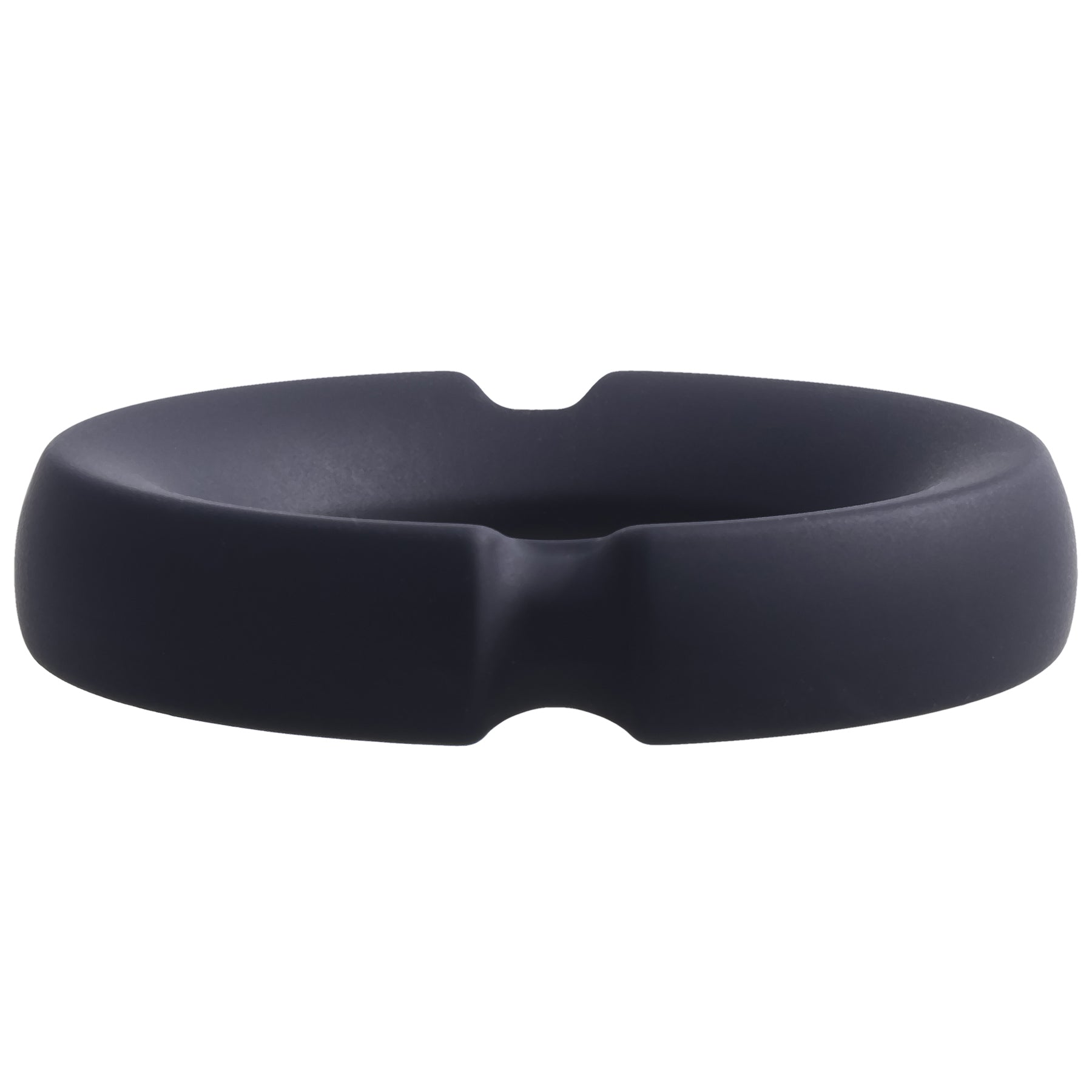 Merci - the Paradox - Silicone Covered Metal Cock Ring - 35mm - Black-Cockrings-Doc Johnson-Andy's Adult World