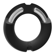 Merci - the Paradox - Silicone Covered Metal Cock Ring - 35mm - Black-Cockrings-Doc Johnson-Andy's Adult World