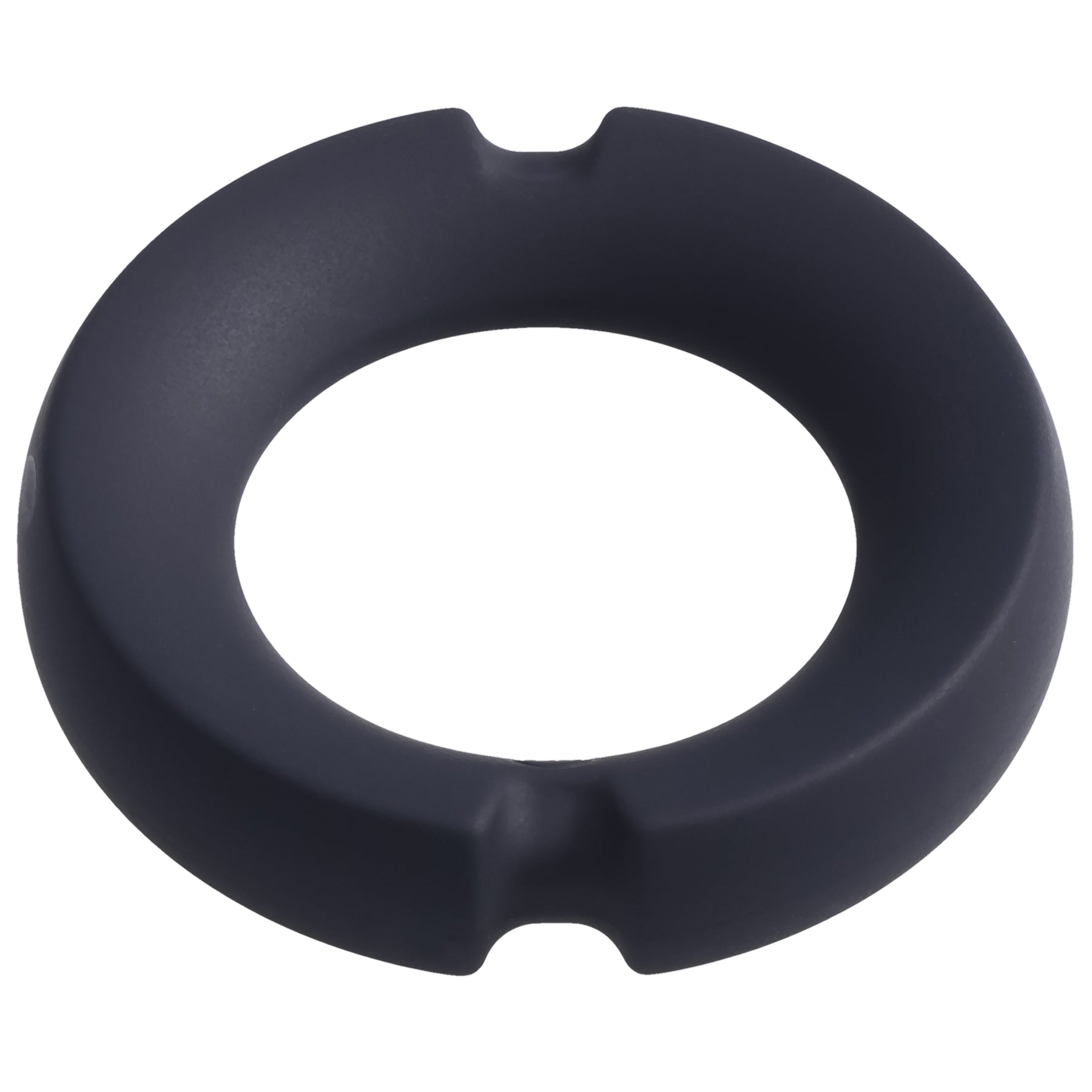 Merci - the Paradox - Silicone Covered Metal Cock Ring - 35mm - Black-Cockrings-Doc Johnson-Andy's Adult World