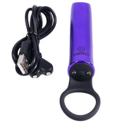 Merci - Power Play With Silicone Grip Ring - Violet-Vibrators-Doc Johnson-Andy's Adult World