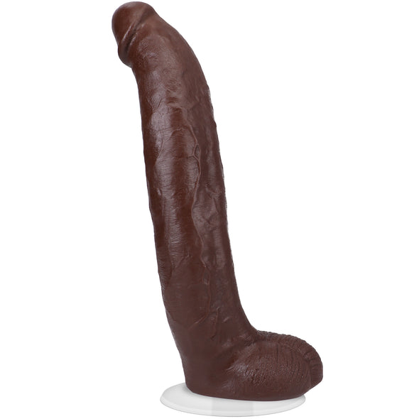 Signature Cocks - Brickzilla - 13 Inch Ultraskyn Cock With Removable Vac-U-Lock Suction Cup - Chocolate-Dildos & Dongs-Doc Johnson-Andy's Adult World
