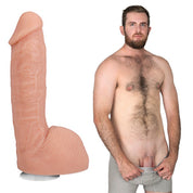 Signature Cocks - Girthmasterr - 8.5" With Removable Vac-U-Lock Suction Cup - Vanilla-Dildos & Dongs-Doc Johnson-Andy's Adult World