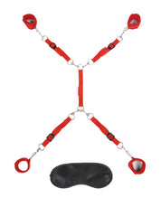 7 Pc Bed Spreader - Red-Bondage & Fetish Toys-Lux Fetish-Andy's Adult World