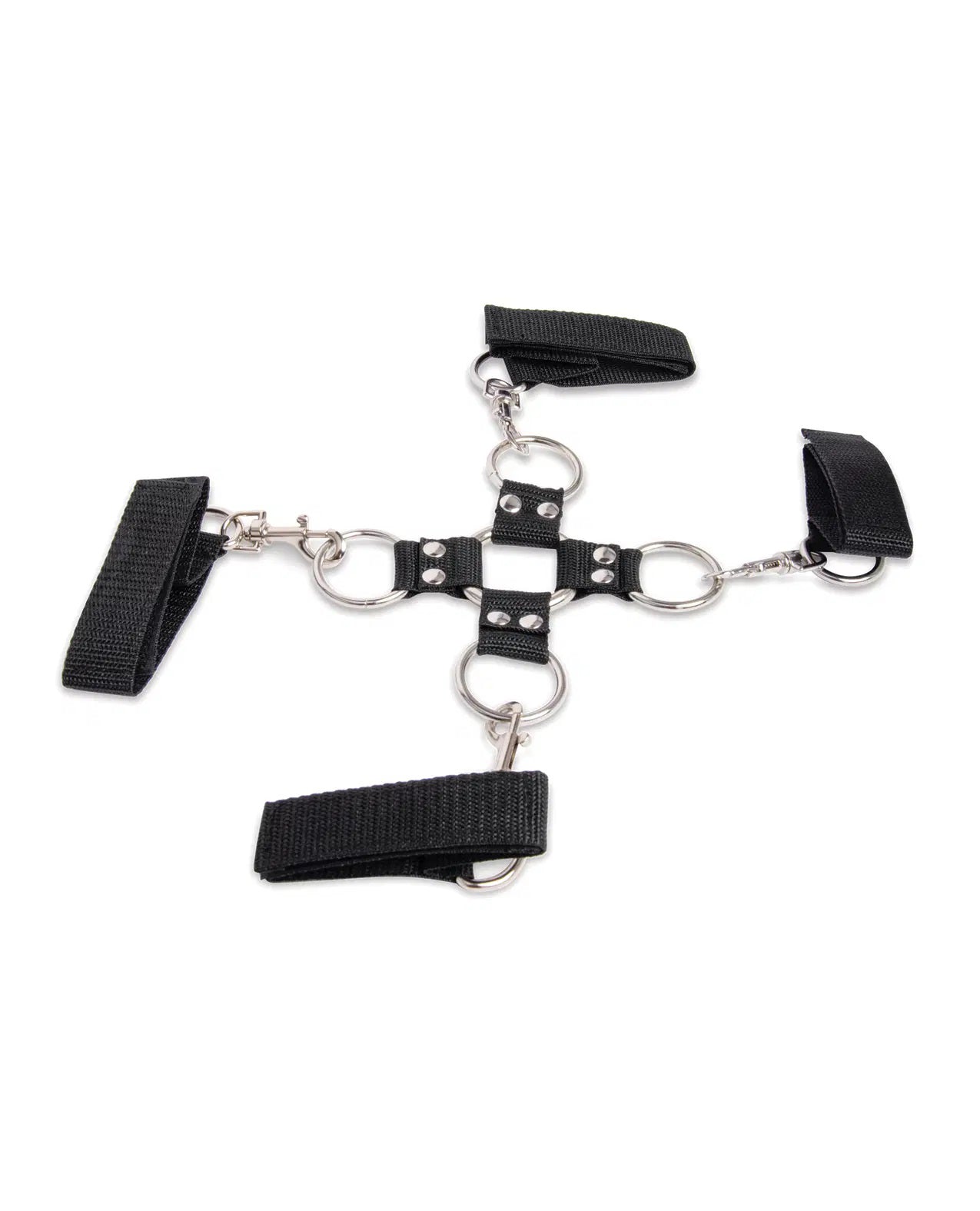 7 Pc Hogtie and Ball Gag Kit - Black-Bondage & Fetish Toys-Lux Fetish-Andy's Adult World