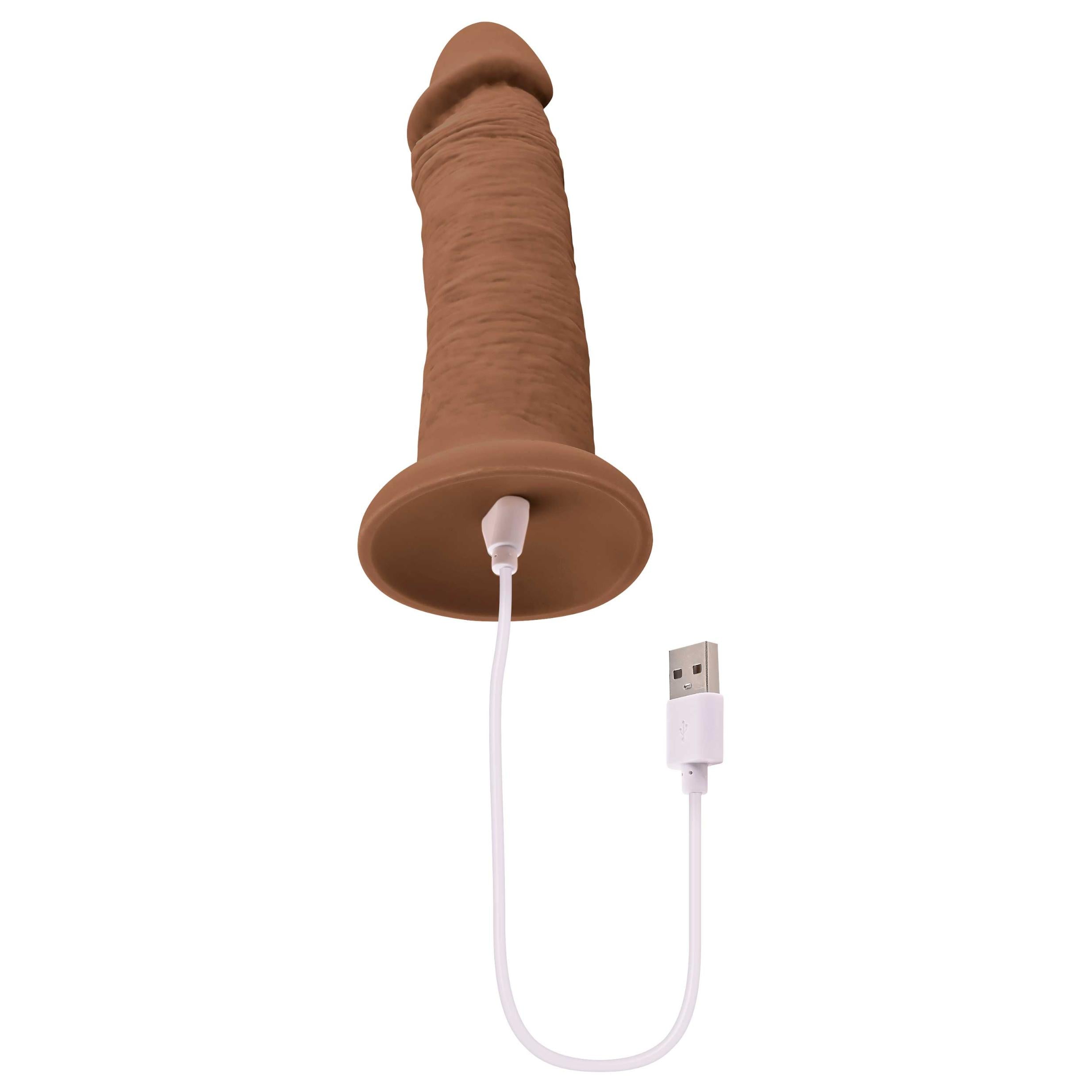 6 Inch Girthy Vibrating Dong - Dark-Vibrators-Evolved Novelties-Andy's Adult World