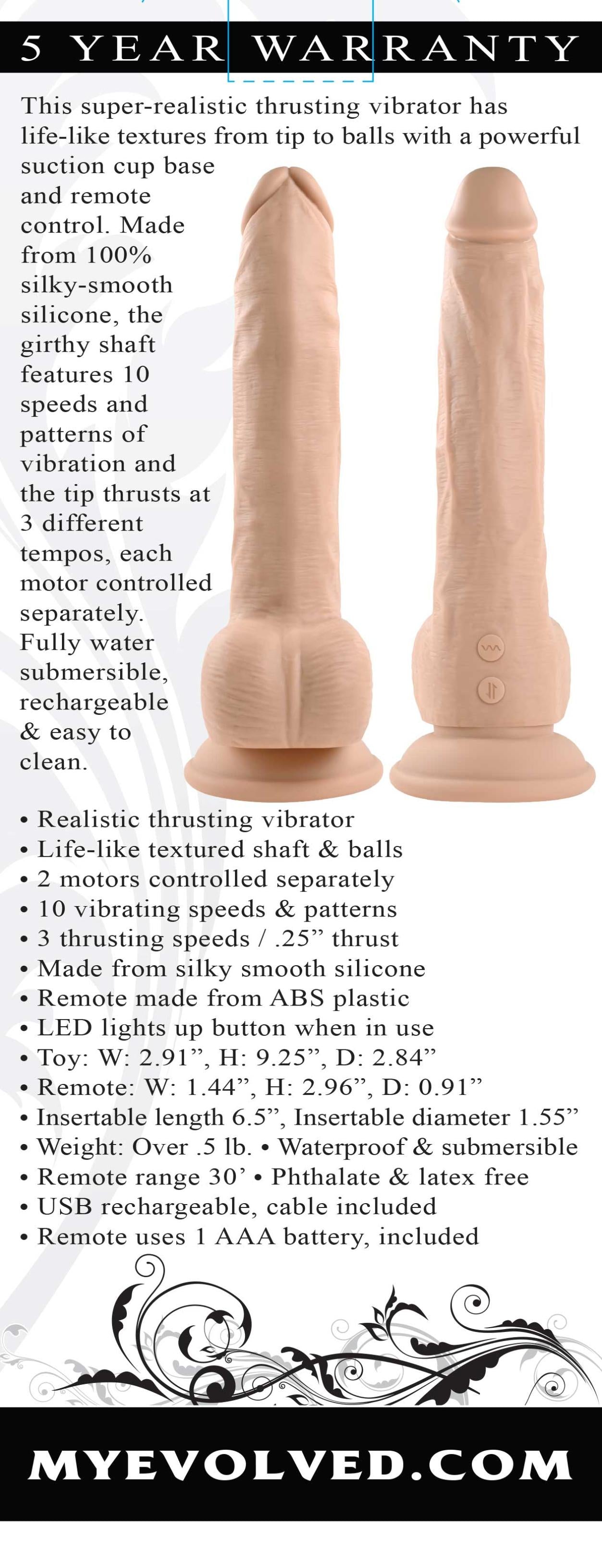 Thrust in Me - Light-Dildos & Dongs-Evolved Novelties-Andy's Adult World