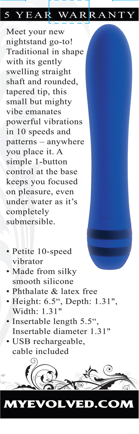 The Pleaser - Blue-Vibrators-Evolved Novelties-Andy's Adult World
