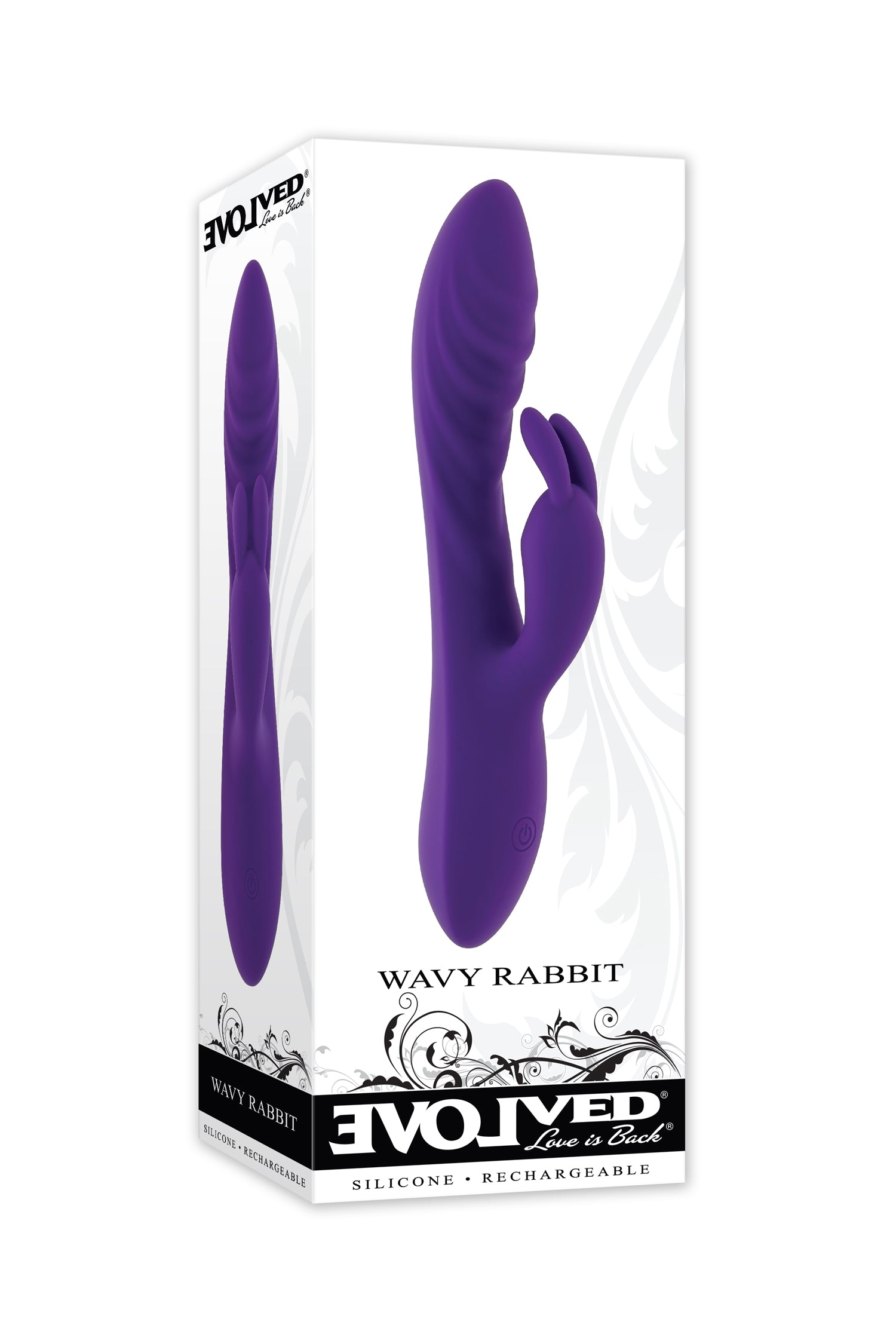 Wavy Rabbit Purple-Vibrators-Evolved Novelties-Andy's Adult World