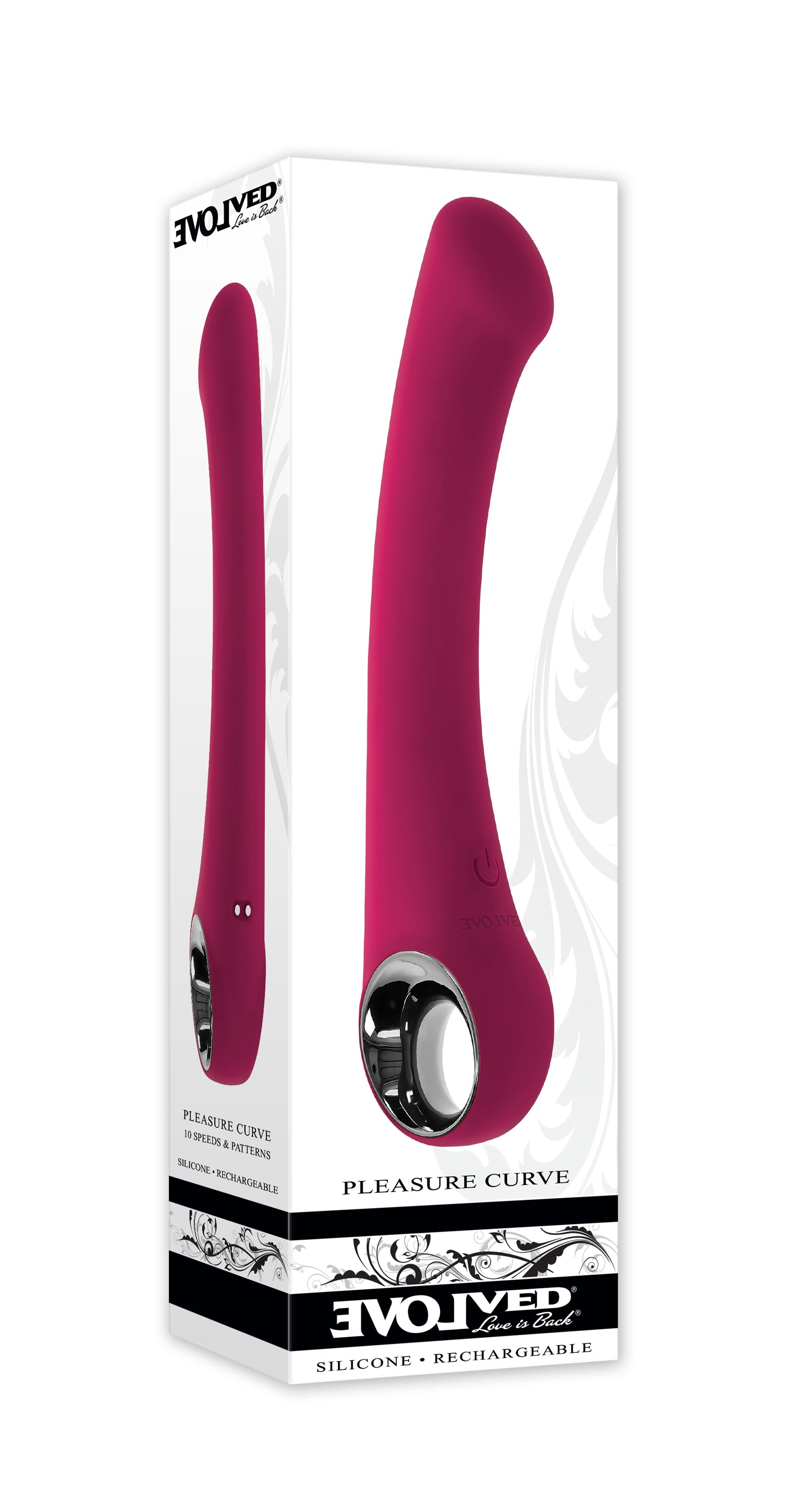 Pleasure Curve Burgundy-Vibrators-Evolved Novelties-Andy's Adult World