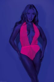 Neon Teddy - One Size - Neon Pink-Lingerie & Sexy Apparel-Escante-Andy's Adult World