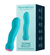 Sormi Bullet Flickering Bullet Vibrator -Turquoise-Vibrators-Femme Funn-Andy's Adult World