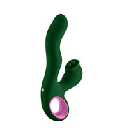 Pallina Triple-Action Rabbit Vibrator - Green-Vibrators-Femme Funn-Andy's Adult World