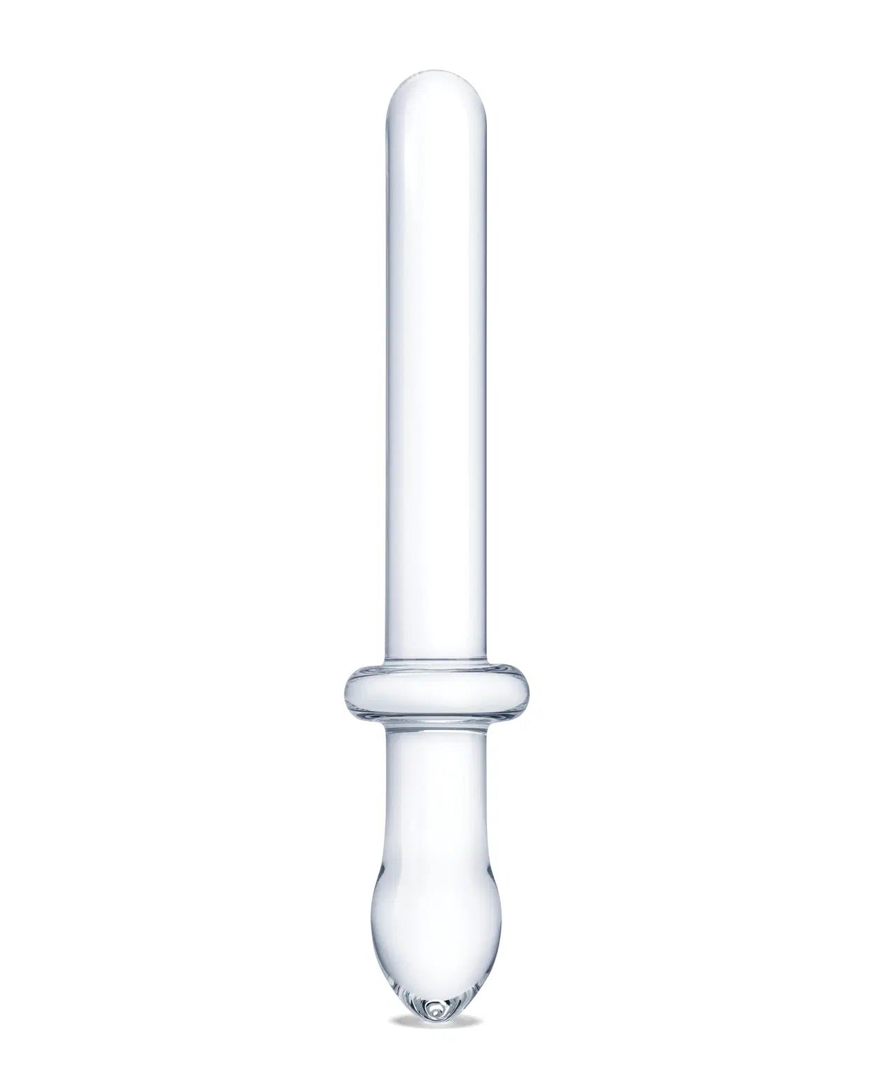 9.25 Inch Classic Smooth Dual-Ended Dildo - Clear-Eco-Friendly-Glas-Andy's Adult World