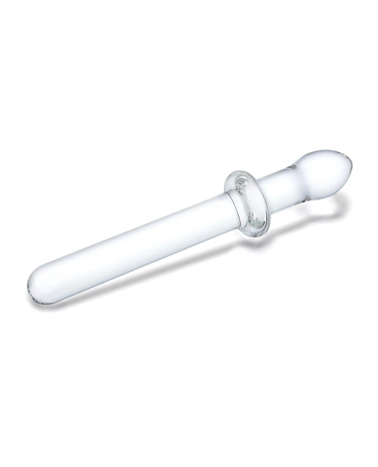 9.25 Inch Classic Smooth Dual-Ended Dildo - Clear-Eco-Friendly-Glas-Andy's Adult World