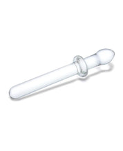 9.25 Inch Classic Smooth Dual-Ended Dildo - Clear-Eco-Friendly-Glas-Andy's Adult World