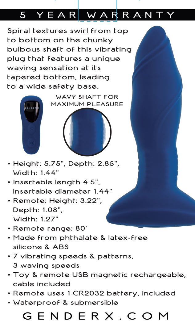 Sway With Me - Navy Blue-Anal Toys & Stimulators-Evolved - Gender X-Andy's Adult World