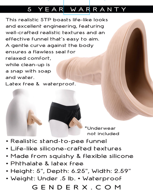 Stand to Pee Silicone - Light-Lgbtqiap2-Evolved - Gender X-Andy's Adult World