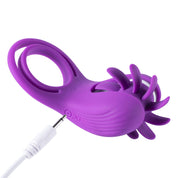 Roxy - Tongue Clit Licker and Cock Ring - Purple-Cockrings-Honey Play Box-Andy's Adult World