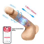 Luis-App Controlled 8.5" Real Thrusting Dildo With Clit Licker-Dildos & Dongs-Honey Play Box-Andy's Adult World