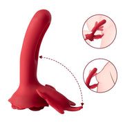 Layla - Butterfly Clit and G-Spot Vibrator - Red-Vibrators-Honey Play Box-Andy's Adult World