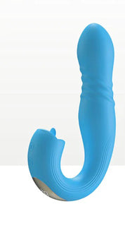 Joi Thrust 2 - App Controlled Thrusting G-Spot Vibrator - Blue-Vibrators-Honey Play Box-Andy's Adult World