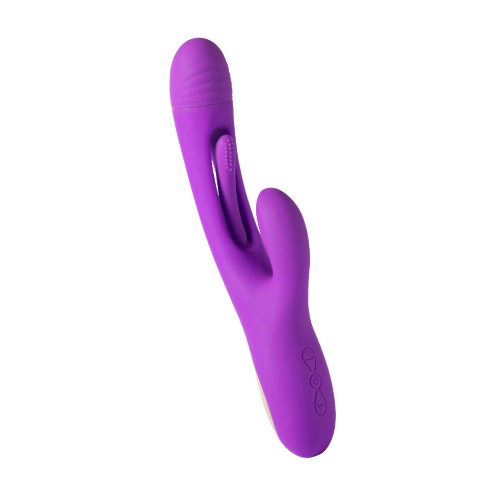 Bora - Rabbit Tapping G-Spot Vibrator - Purple-Vibrators-Honey Play Box-Andy's Adult World