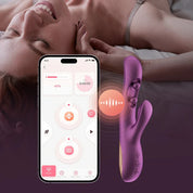 Gem - App Control G-Iggle Balls Rabbit Vibrator - Purple-Vibrators-Honey Play Box-Andy's Adult World