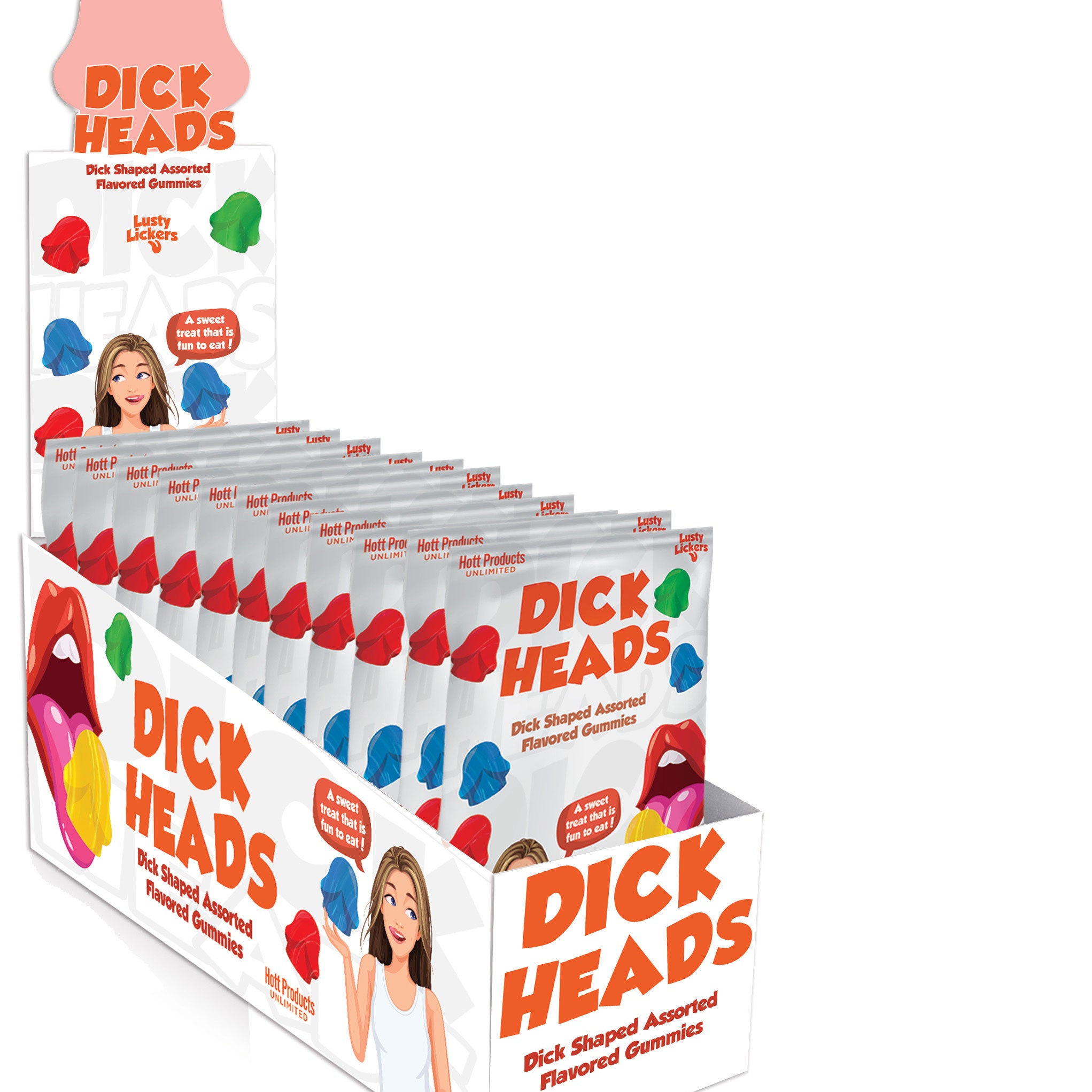 Dick Heads Gummies - Dick Shaped Gummies - Assorted Flavors-Adult Candy-Hott Products-Andy's Adult World