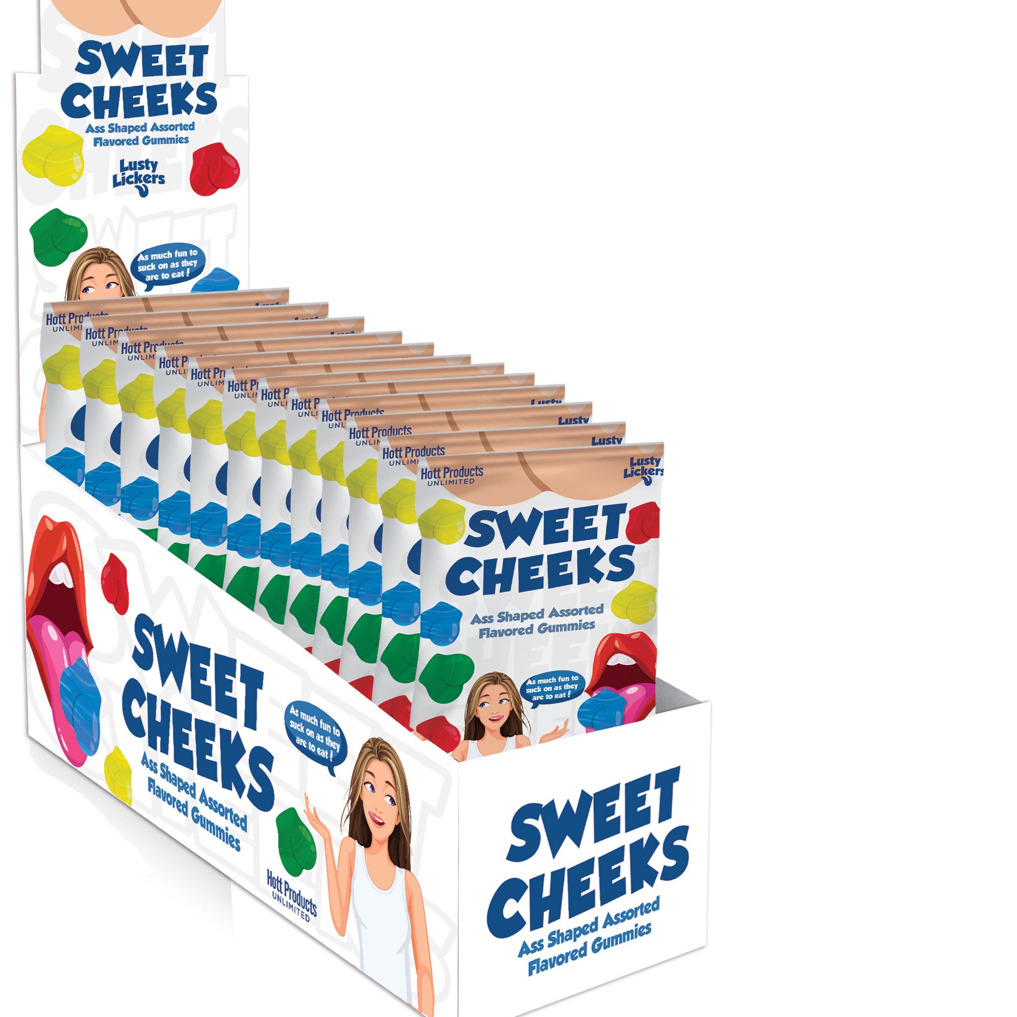 Sweet Cheeks Gummies - Ass Shaped Gummies - Assorted Flavors-Adult Candy-Hott Products-Andy's Adult World