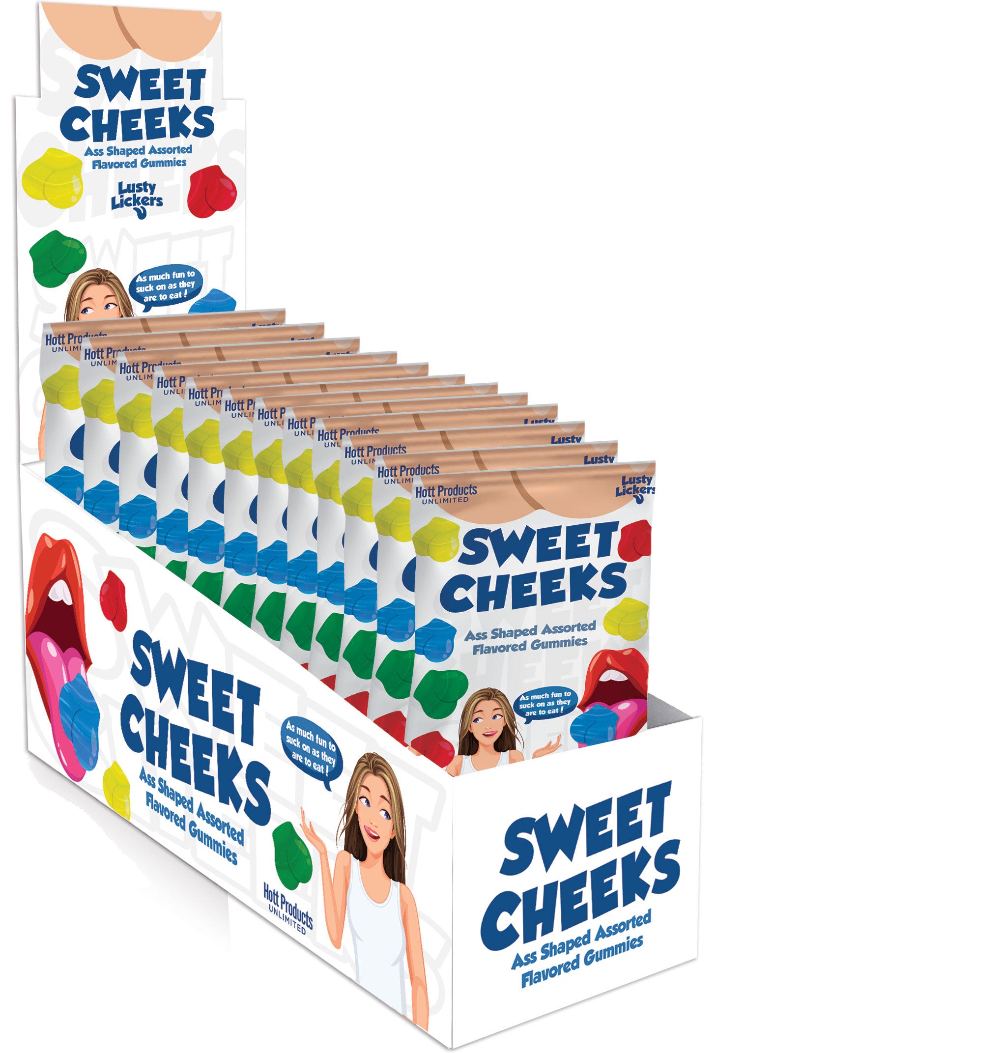 Sweet Cheeks Gummies - Ass Shaped Gummies - Assorted Flavors-Adult Candy-Hott Products-Andy's Adult World