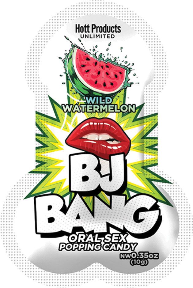 Bj Bang - Oral Sex Popping Candy - Watermelon 10gm-Adult Candy-Hott Products-Andy's Adult World