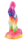 Alien Nation Lick of the Lair Silicone Glow in the Dark Creature Dildo - Multicolor-Dildos & Dongs-Icon Brands-Andy's Adult World