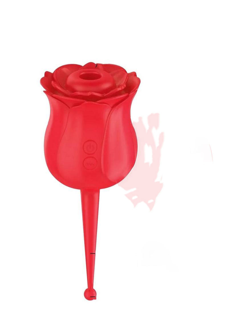 Wild Rose Le Point Suction/stim - Red-Vibrators-Icon Brands-Andy's Adult World